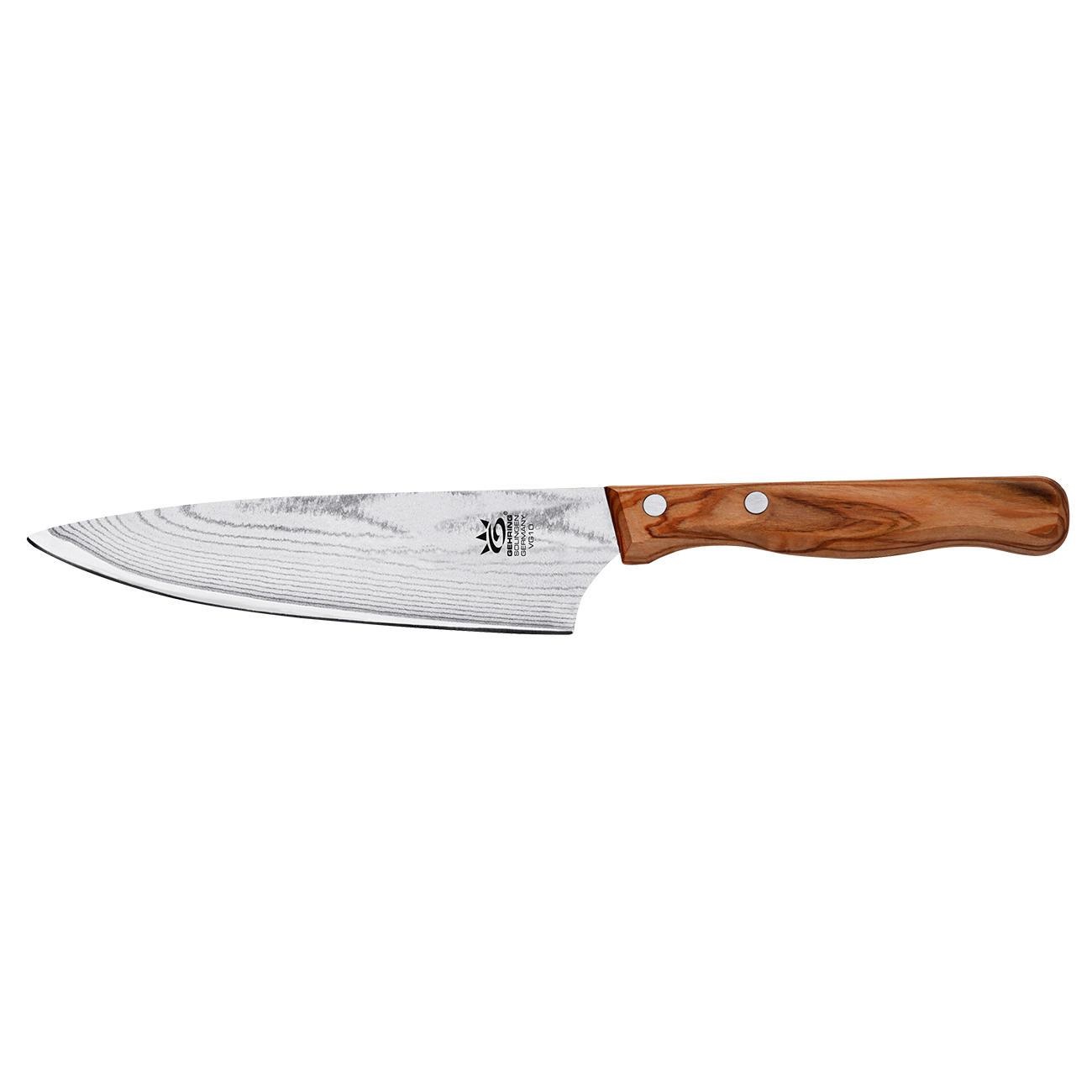 Champagne Gold Damascus Santoku